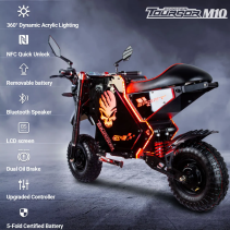 TOURSOR M10 72V 10000W elektrinis motociklas iki 90 km/h su NFC