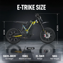 RICH BIT V9 Ultra 2500W 48V 20Ah elektrinis off-road dviratis