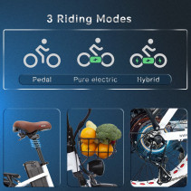 Drvetion CT20 elektrinis sulankstomas fatbike 750W 15Ah