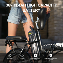 AVDLBIKE A10 sulankstomas elektrinis dviratis 250W 36V