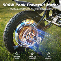 AVDLBIKE A02 mini sulankstomas elektrinis dviratis 250W