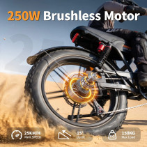 AVDLBIKE A50 elektrinis dviratis 20x4.0 | 48V 15.6Ah