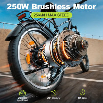AVDLBIKE A31 elektrinis miesto dviratis 27.5” | 36V 12.8Ah