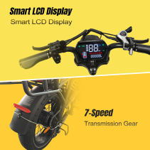 AVDLBIKE T3 elektrinis fat bike 500W | Dviguba amortizacija