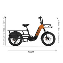 LANKELEISI Wombat-1 Krovininis Elektrinis Dviratis 1000W | e-skuteris.lt