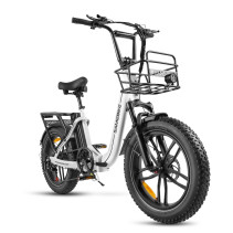 Samebike C05PRO 500W miesto elektrinis dviratis | Stilingas pasirinkimas su krepšiu