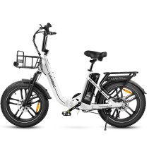 Samebike C05PRO 500W miesto elektrinis dviratis | Stilingas pasirinkimas su krepšiu