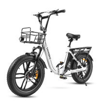 Samebike C05PRO 500W miesto elektrinis dviratis | Stilingas pasirinkimas su krepšiu