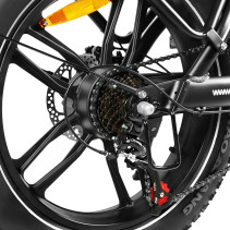 Samebike C05PRO 500W miesto elektrinis dviratis | Stilingas pasirinkimas su krepšiu