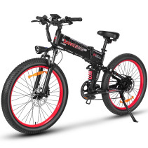 Samebike LO26PLUS 1000W elektrinis dviratis | Bekelės galiūnas su 15Ah baterija