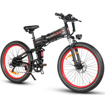 Samebike LO26PLUS 1000W elektrinis dviratis | Bekelės galiūnas su 15Ah baterija