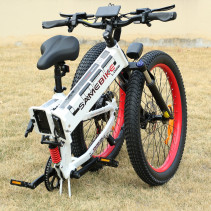 Samebike LO26PLUS 1000W elektrinis dviratis | Bekelės galiūnas su 15Ah baterija