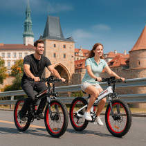 Samebike LO26PLUS 1000W elektrinis dviratis | Bekelės galiūnas su 15Ah baterija