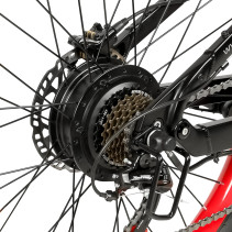 Samebike LO26PLUS 1000W elektrinis dviratis | Bekelės galiūnas su 15Ah baterija