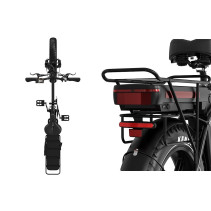KOOLUX X11S 750W 23.4Ah sulankstomas elektrinis dviratis su dviguba baterija