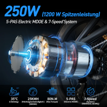 TOOFLY S18 1000W 25Ah galingas elektrinis dviratis
